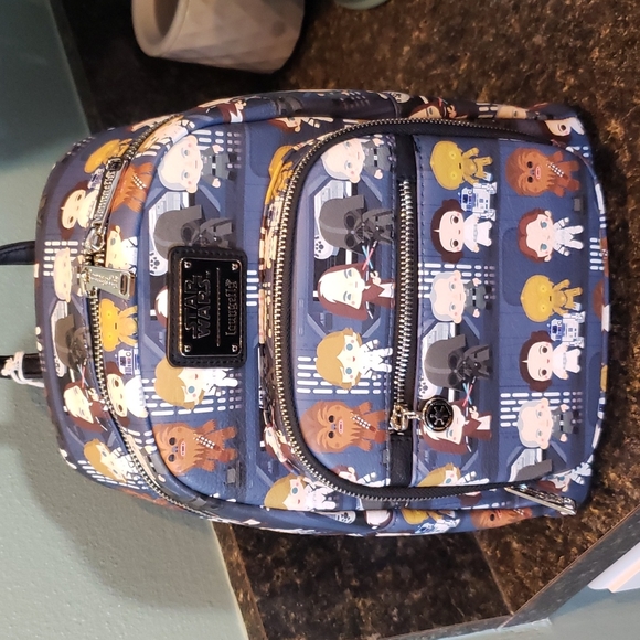NWT new Disney Loungefly mini backpack Star Wars HTF